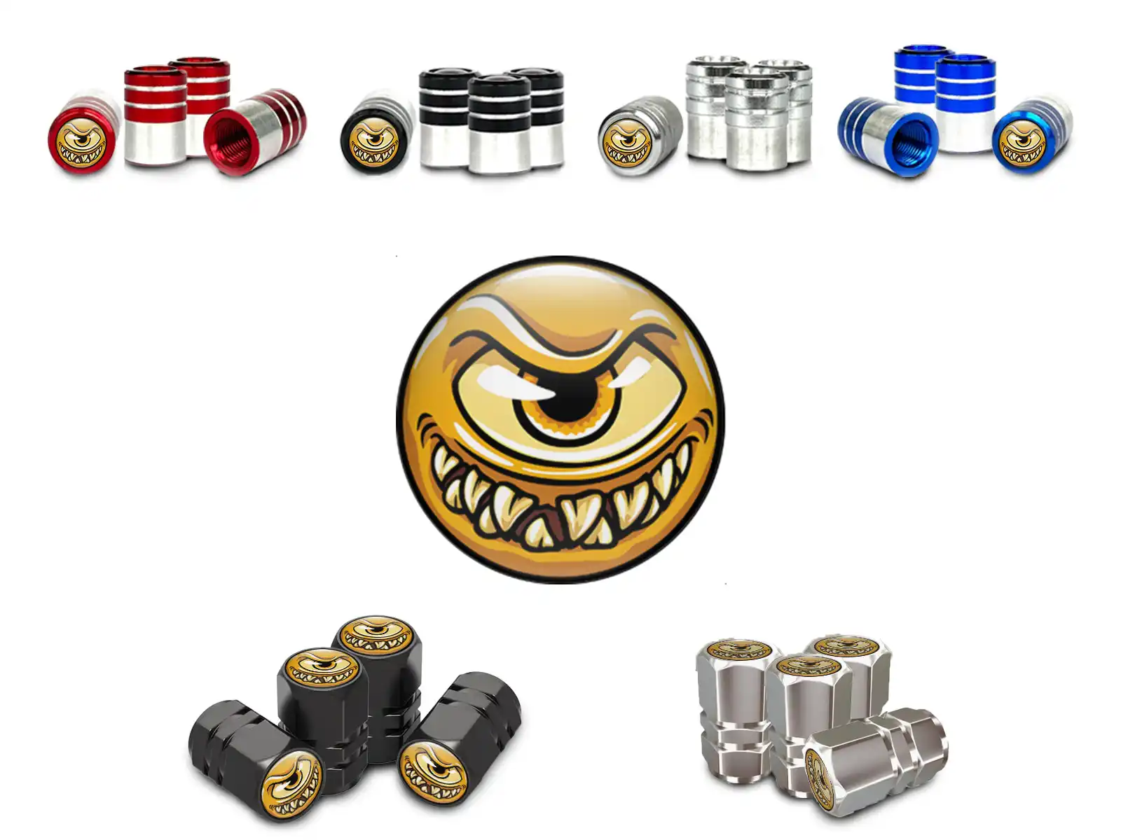 Tyre Valve Covers for Bikes Custom Finish